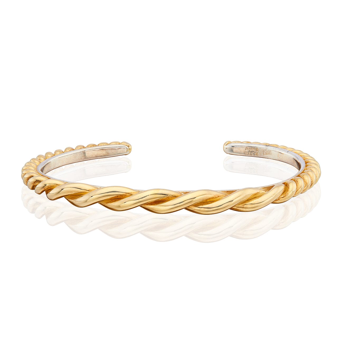 BRC-GPL Tapered Twisted Cuff - Gold