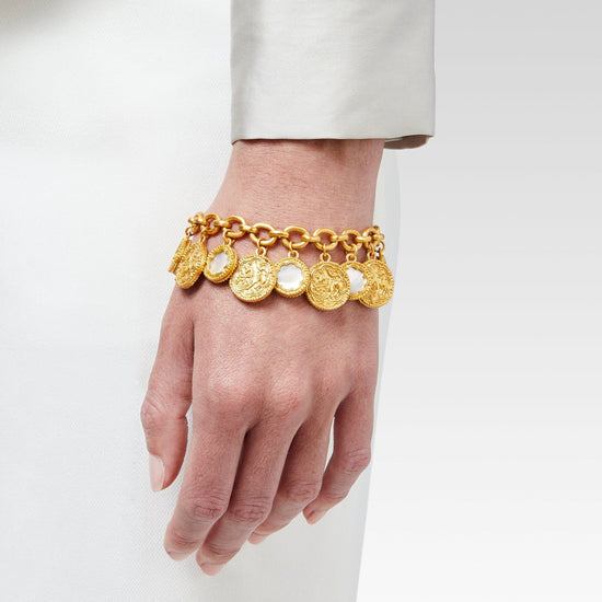 14K Yellow Gold US $5 Coin & Diamond Bracelet - Golden Creations