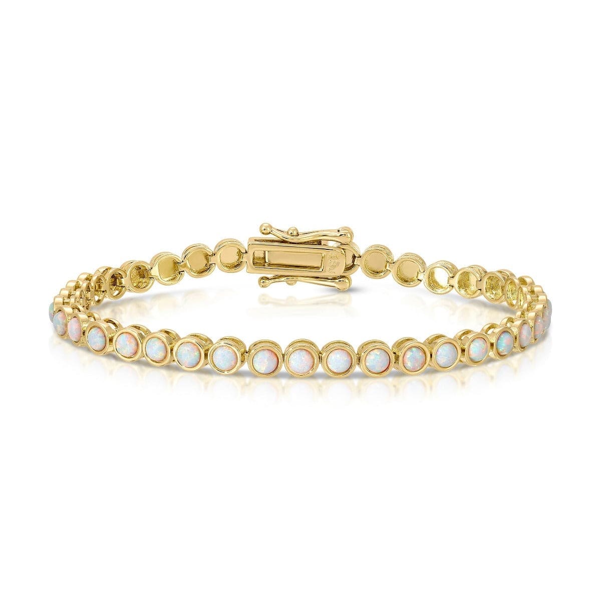 BRC-GPL White Opal Tennis Bracelet