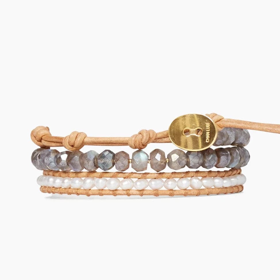 
                      
                        BRC-GPL White Pearl Mix Mano Triple Wrap Bracelet
                      
                    