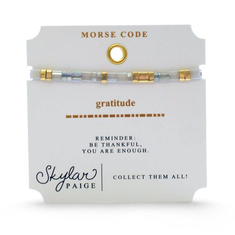 
                      
                        BRC Gratitude - Morse Code Tila Beaded Bracelet
                      
                    