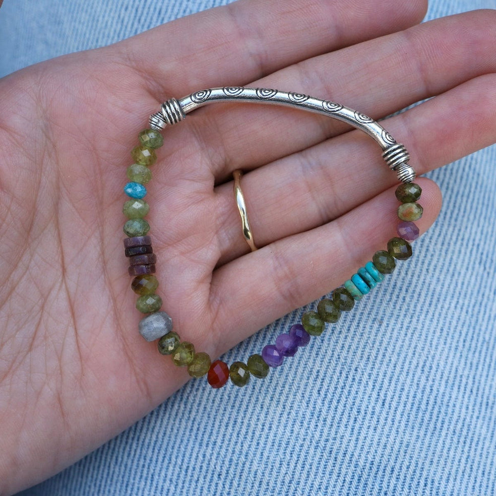 
                  
                    BRC Green Garnet & Labradorite Cube Bracelet
                  
                