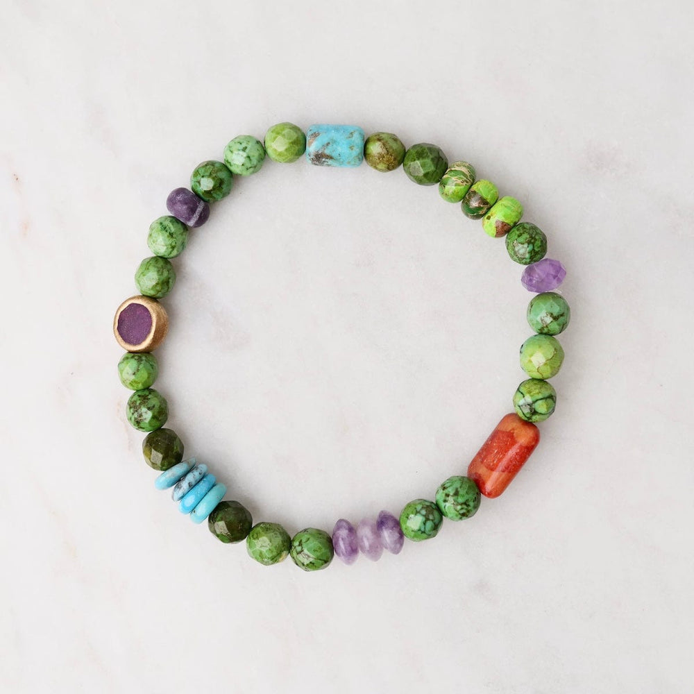 BRC Green Round Turquoise Bracelet