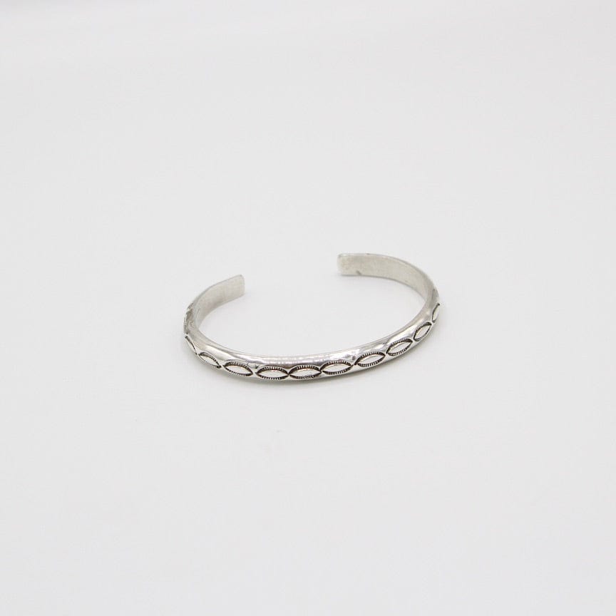 
                  
                    BRC Half Round Stamped Silver Cuff by K. McCrae
                  
                