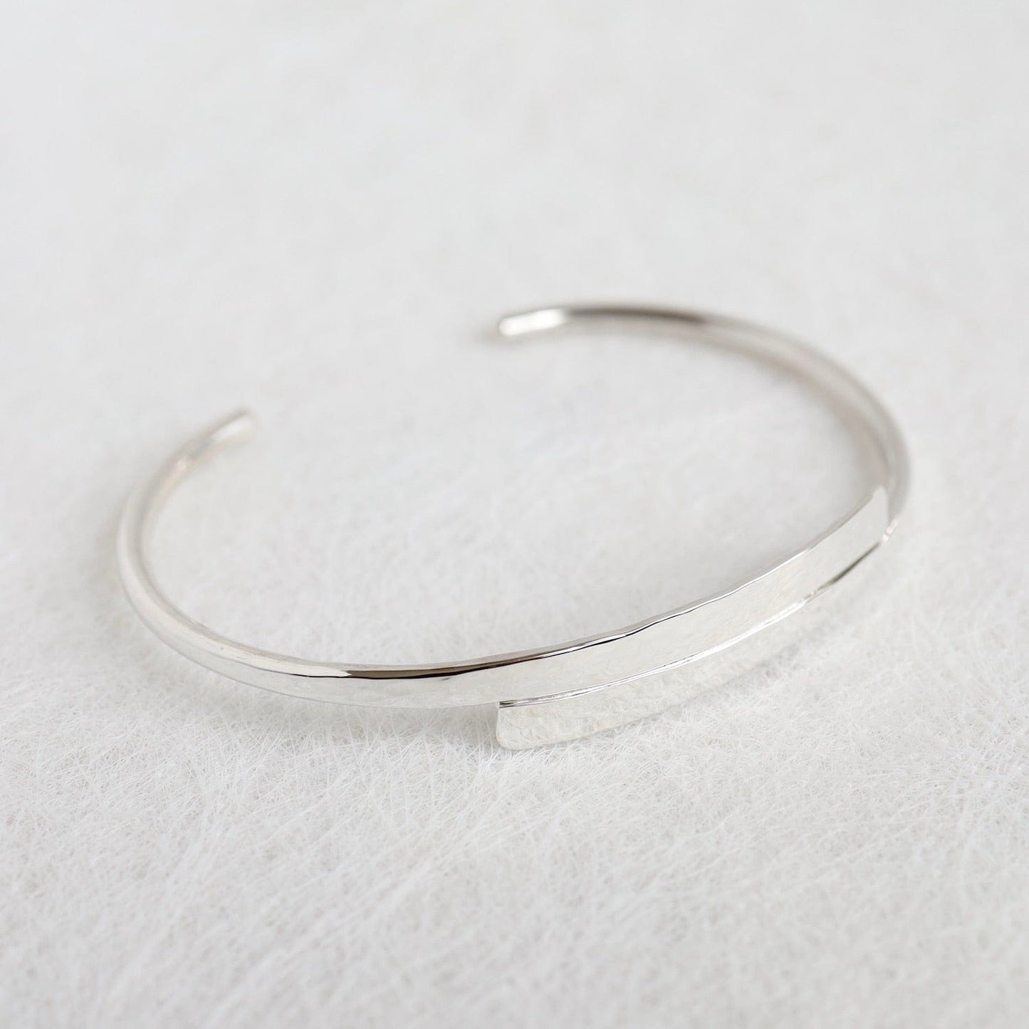 BRC Hammered Cuff With Overlap Center