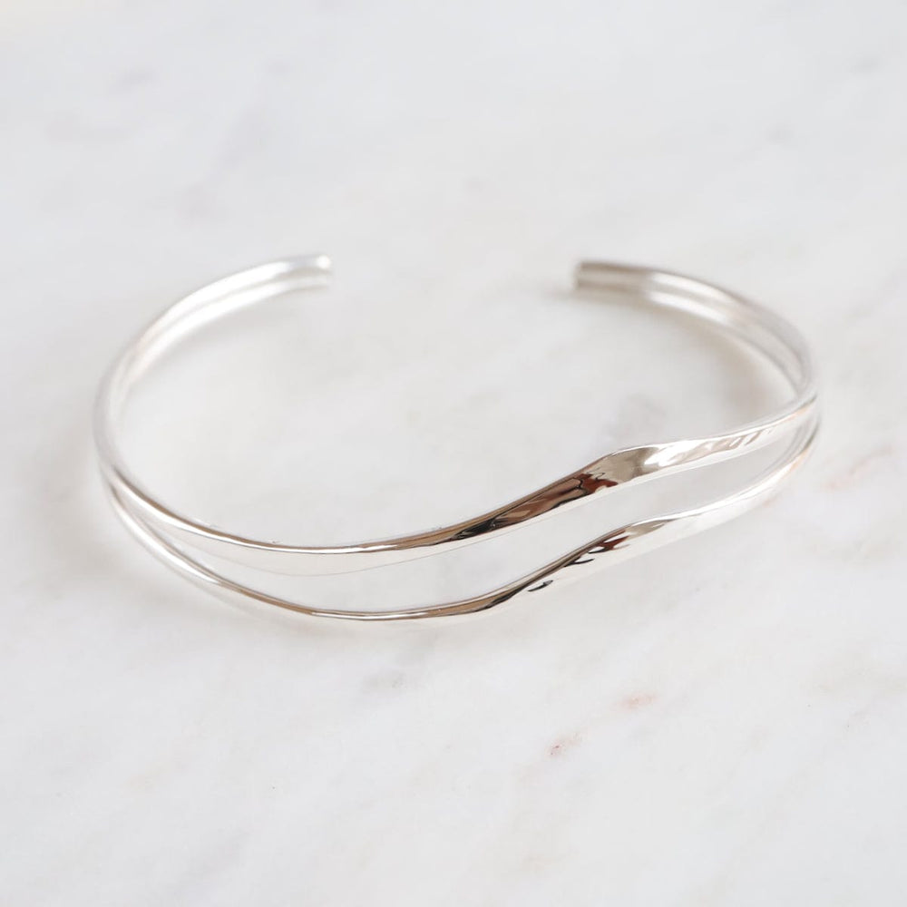 
                      
                        BRC Hammered Double Wave Cuff Bracelet
                      
                    