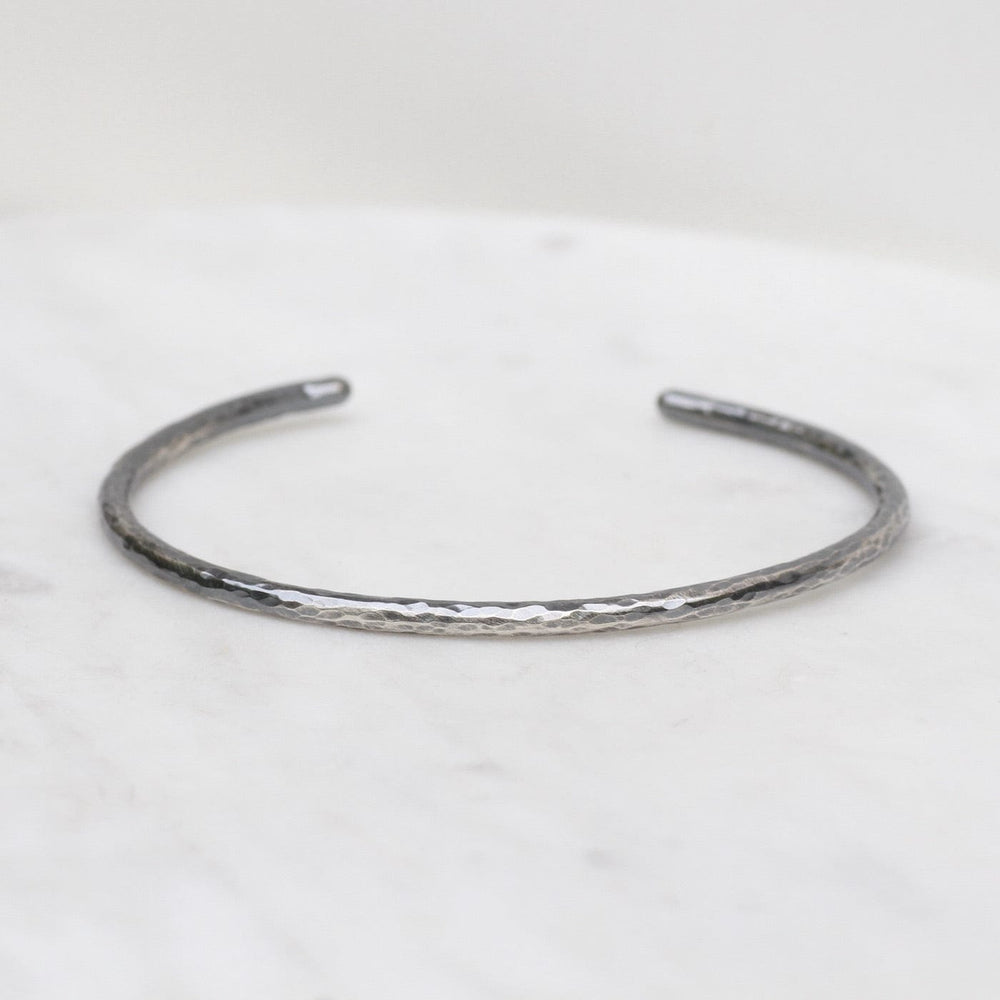 
                  
                    BRC Hammered Oxidized Silver Tee Shirt Cuff
                  
                