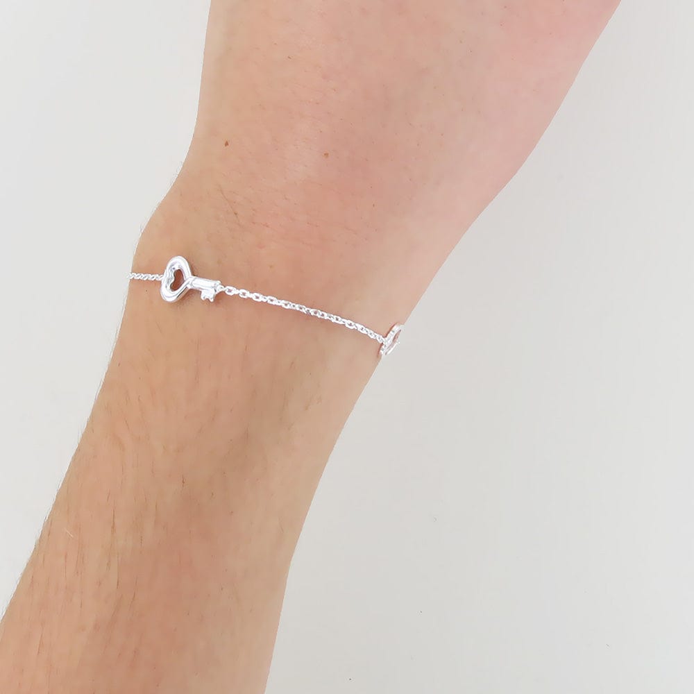 BRC Heart & Key Station Bracelet