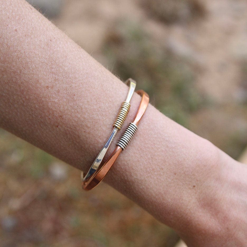 
                  
                    BRC Heavy Copper Cuff With Silver Wrap
                  
                