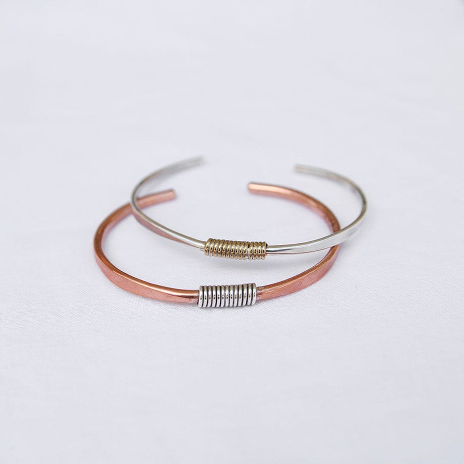 
                  
                    BRC Heavy Copper Cuff With Silver Wrap
                  
                