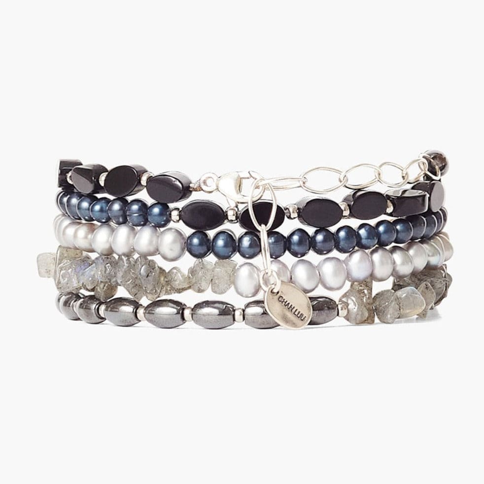 
                      
                        BRC Hematite Black Onyx Mix Naked Wrap Bracelet
                      
                    