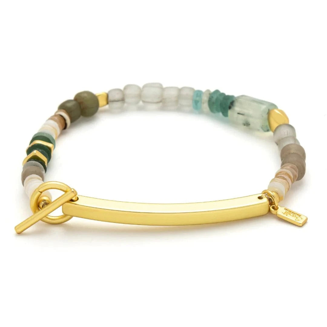 BRC Hidden Message Bracelet - Unstoppable/Chiltonite/Gold