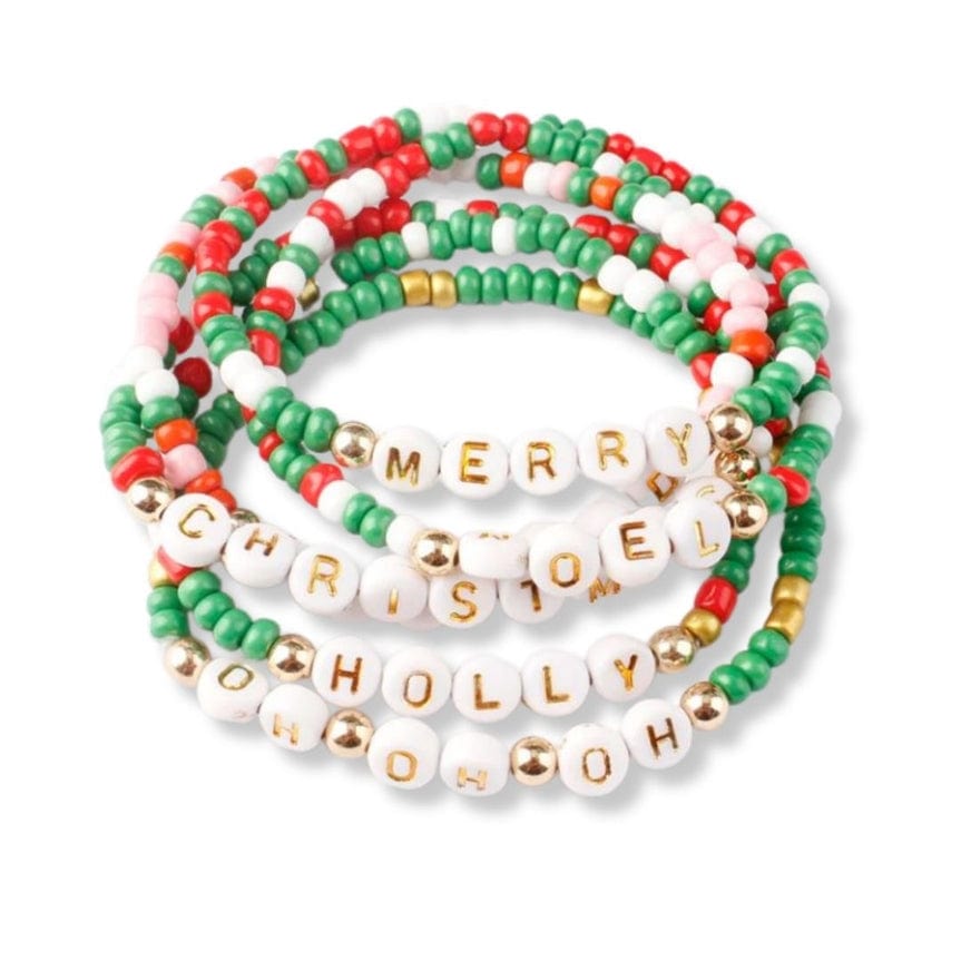 BRC Holiday Beaded Friendship Stretch Bracelets - Bles