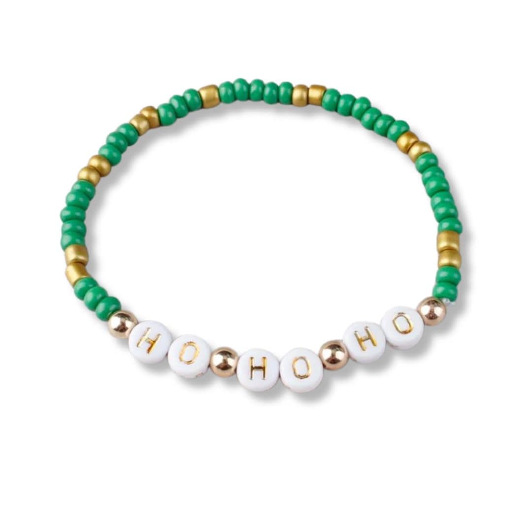 BRC Holiday Beaded Friendship Stretch Bracelets - Ho H