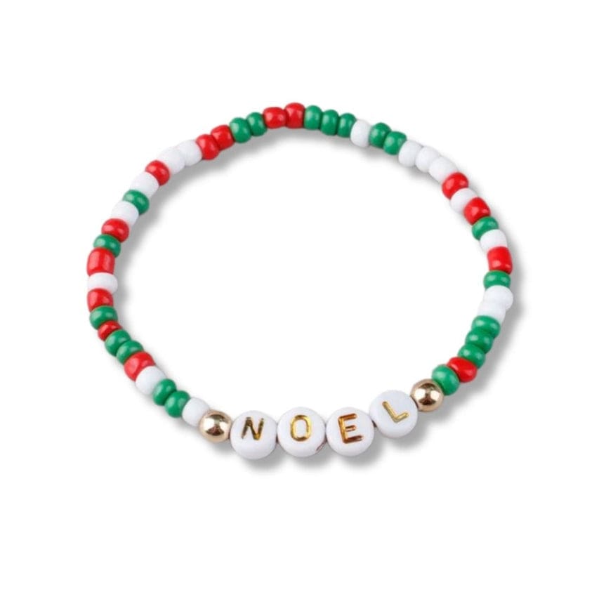 BRC Holiday Beaded Friendship Stretch Bracelets - Noel