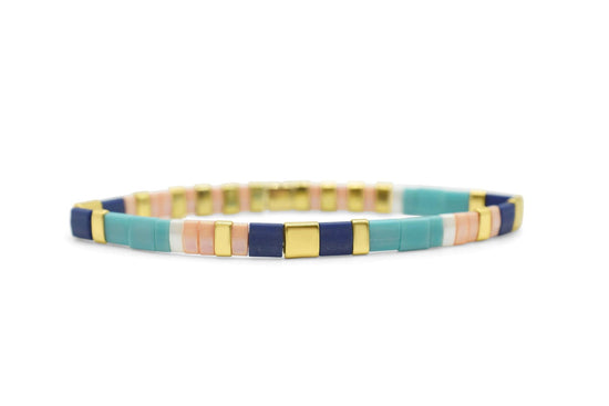 Survivor - Morse Code Tila Beaded Bracelet – Dandelion Jewelry