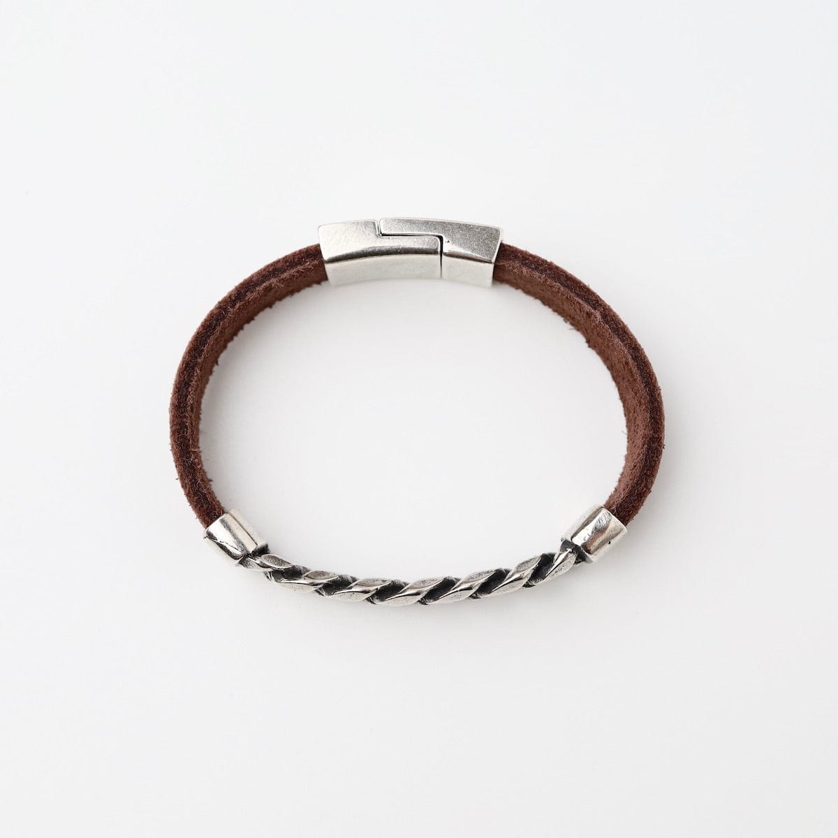 BRC Indus Brown Leather Bracelet
