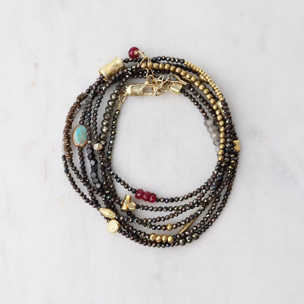 
                  
                    BRC Industrial Pyrite Wrap Bracelet & Necklace
                  
                