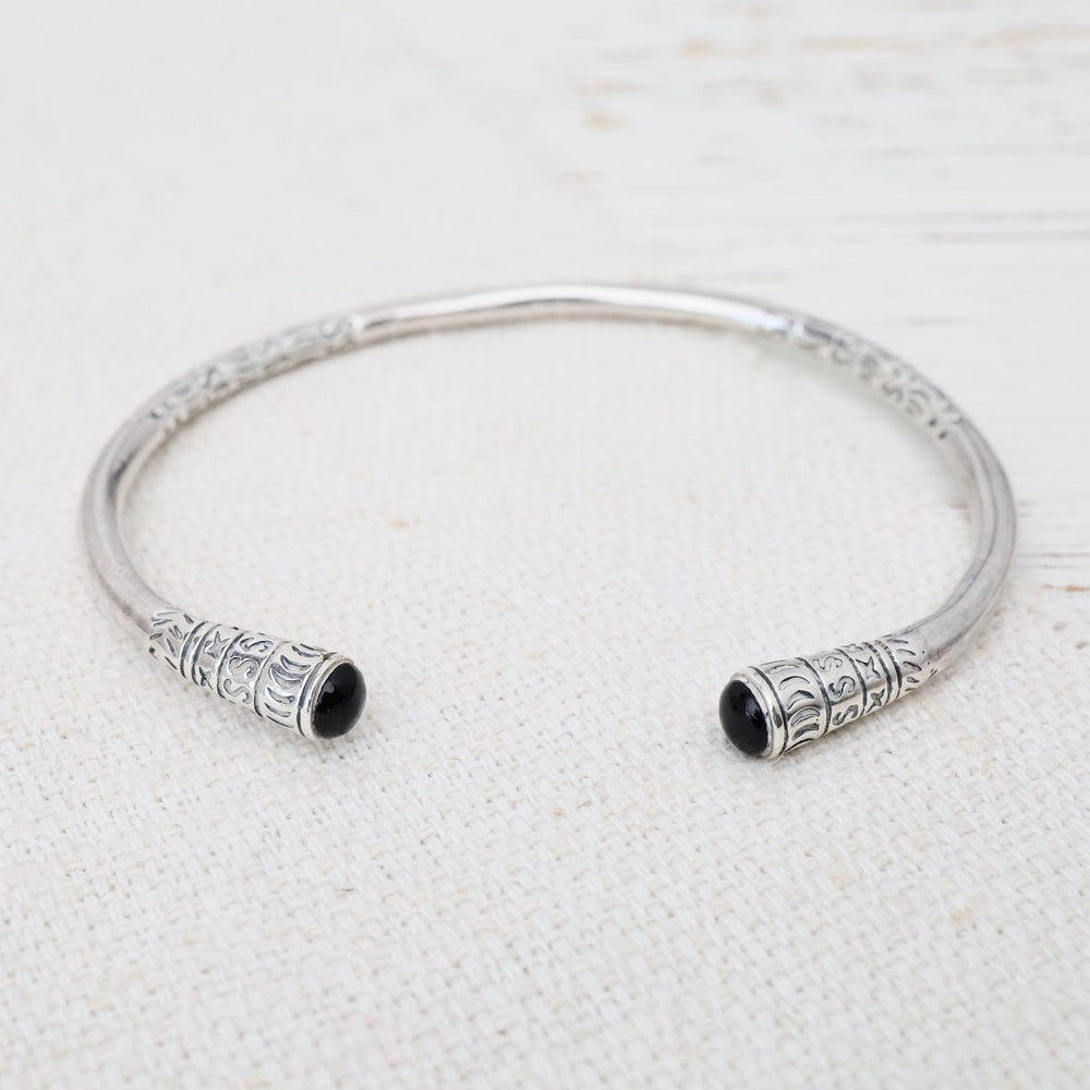 
                  
                    BRC Infinity Silver Shop Etched Cuff with Black Enamel
                  
                