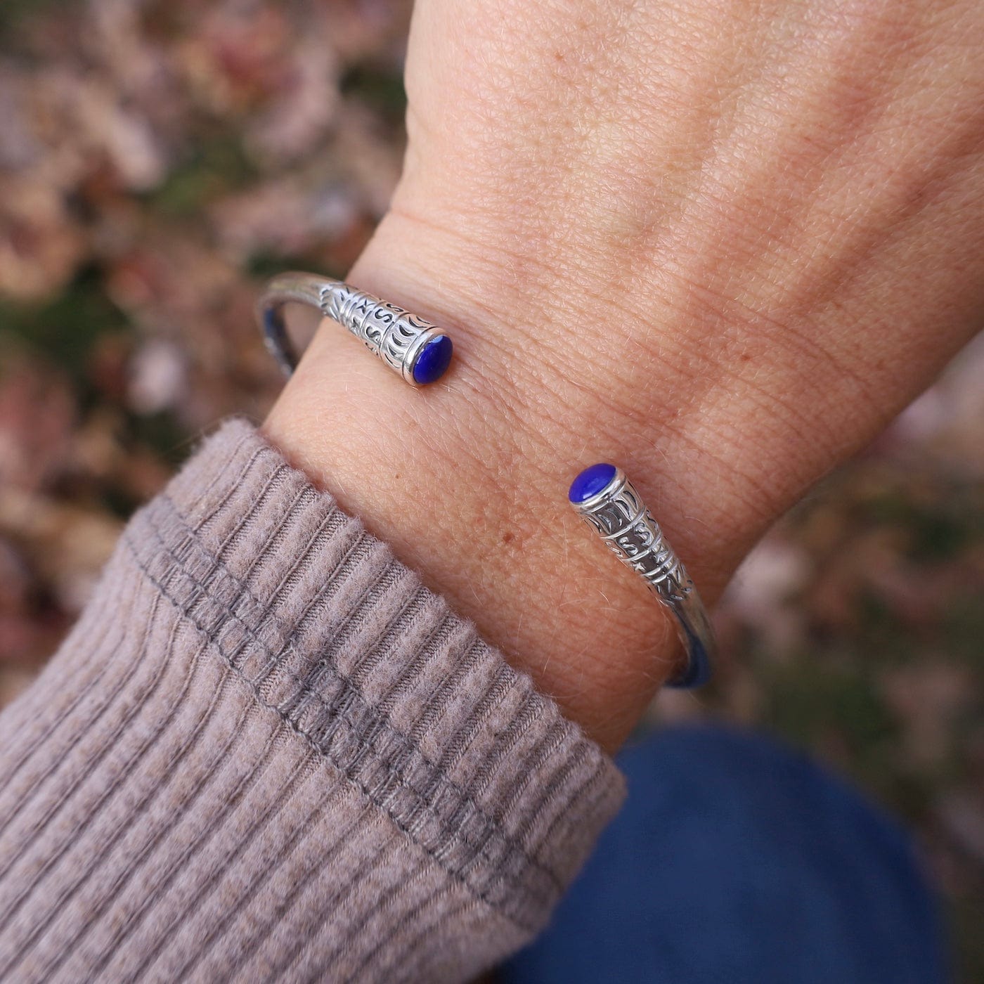 Dusty Blue Crystal Bracelet • French Blue Cuff • Rivoli Wedding Bracelet • Halo Open Cuff • 14k Gold Rose good Gold or Silver • Bridal Blue Shade