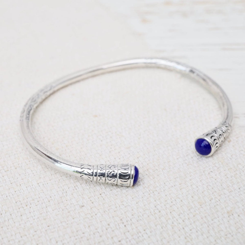 
                  
                    BRC Infinity Silver Shop Etched Cuff with Blue Enamel
                  
                