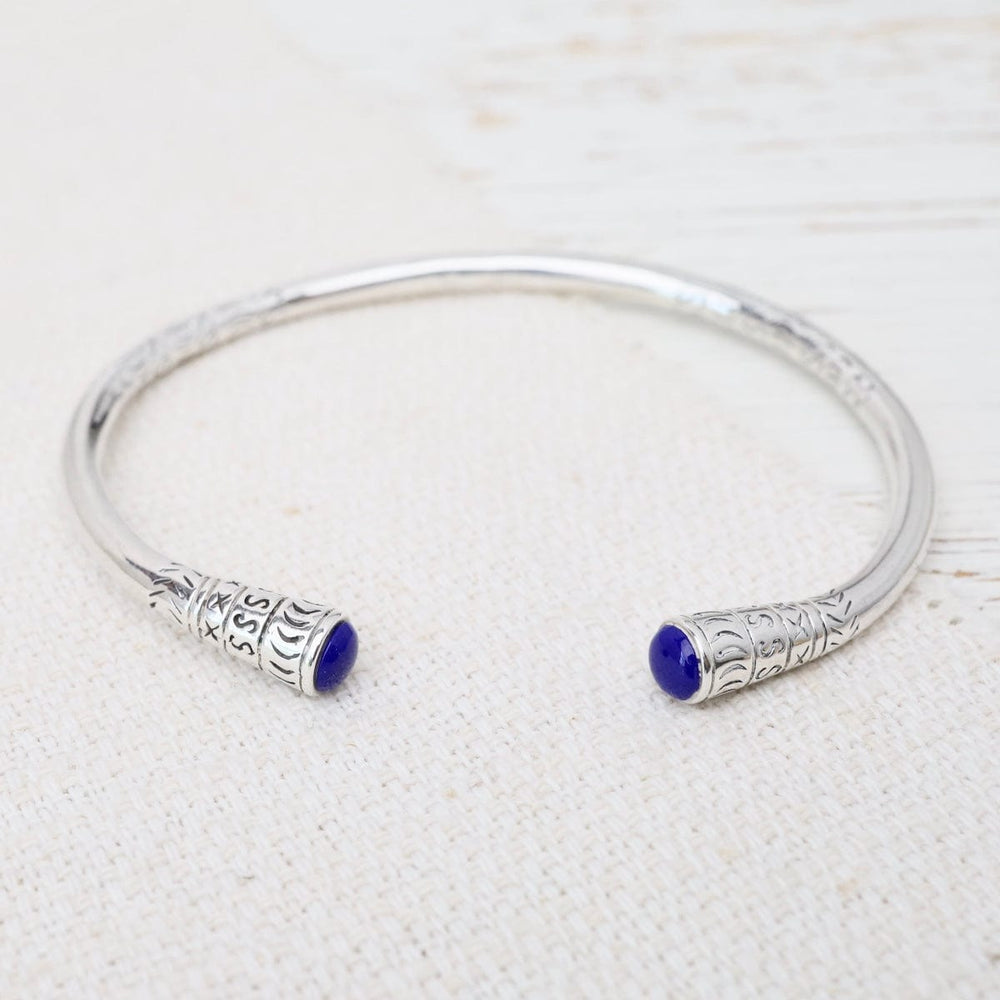 
                  
                    BRC Infinity Silver Shop Etched Cuff with Blue Enamel
                  
                