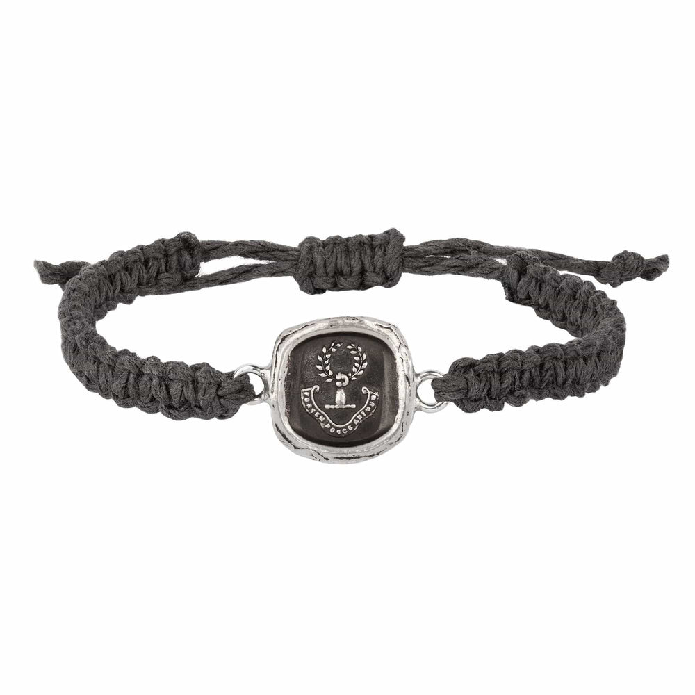 BRC Inner Strength Braided Bracelet - Charcoal