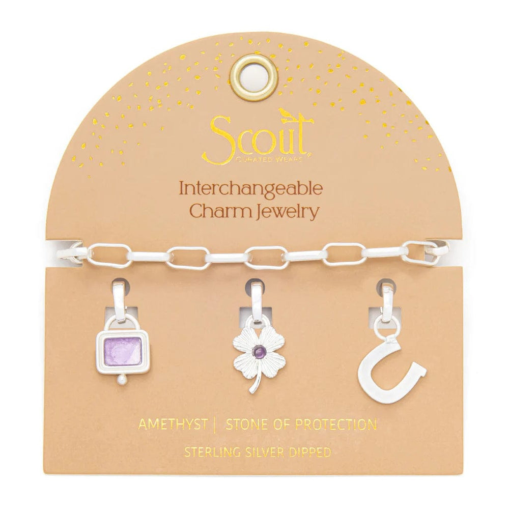 
                      
                        BRC Interchangeable Charm Bracelet - Amethyst/Protection/Silver
                      
                    