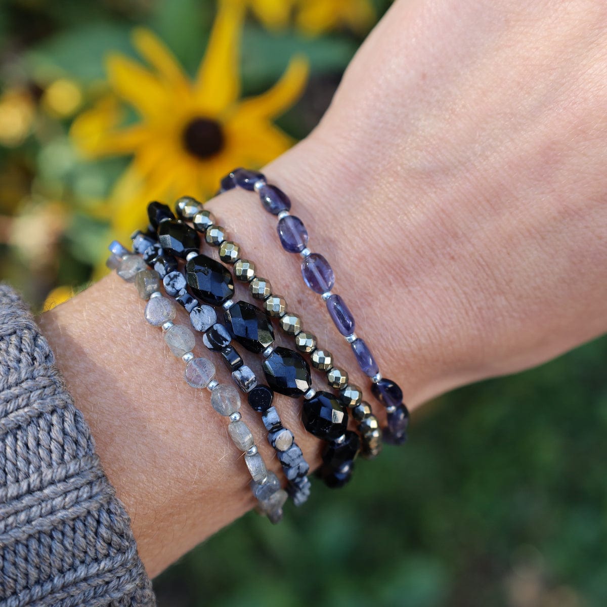 BRC Iolite Mix Naked Wrap Bracelet