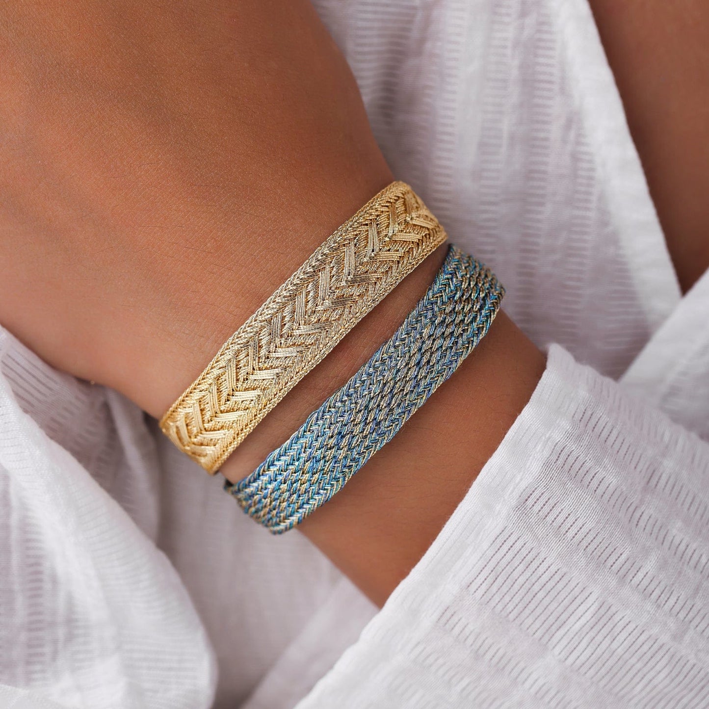 BRC Izy n°1 Bracelet Gold Denim