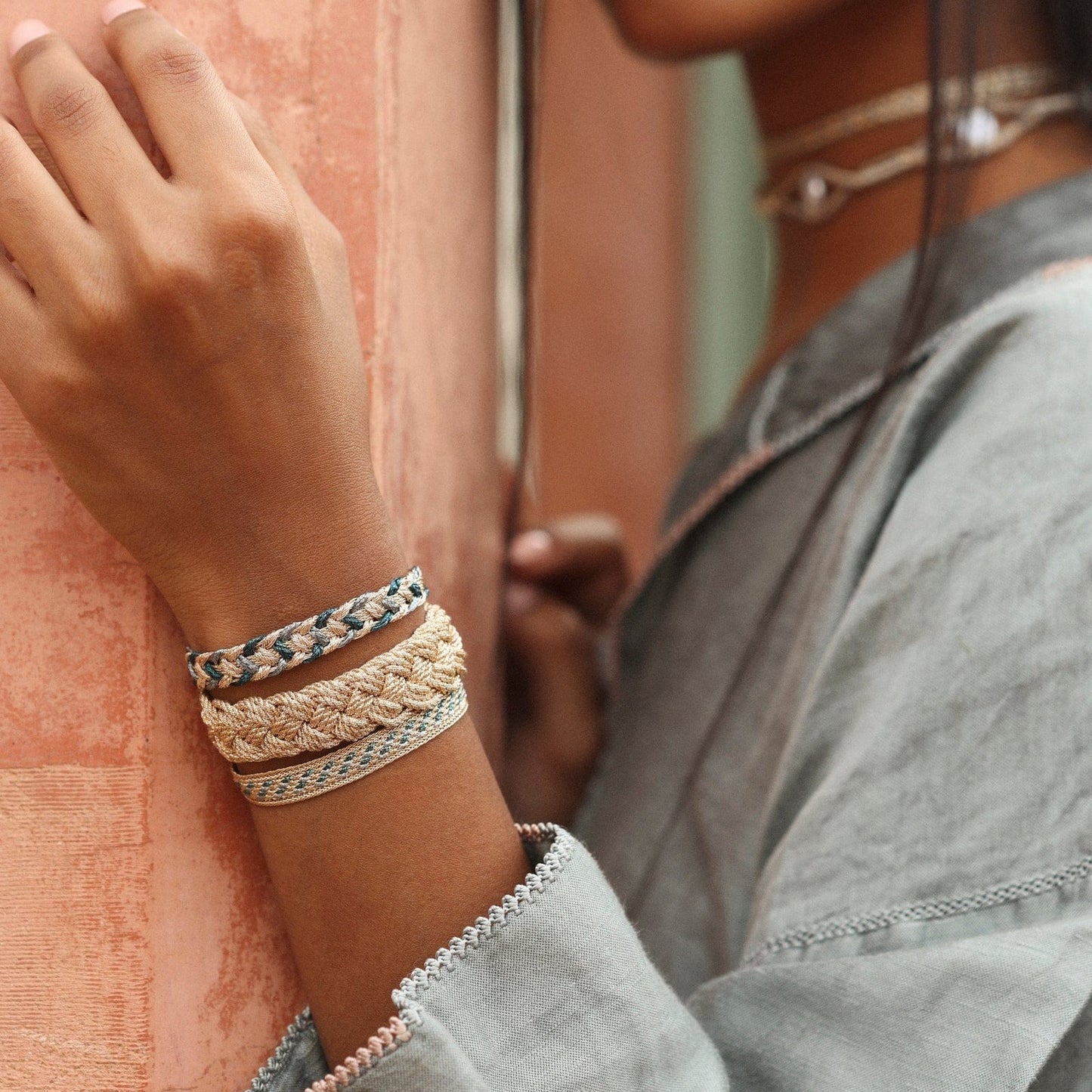 BRC Izy nº2 Bracelet in Rose Gold Metallic Grey