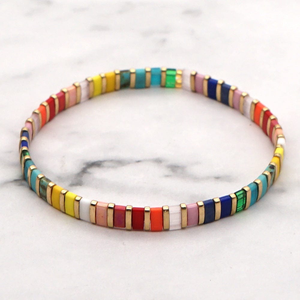 
                      
                        BRC Japanese Miyuki Bead Stretch Bracelet - Multi Colo
                      
                    