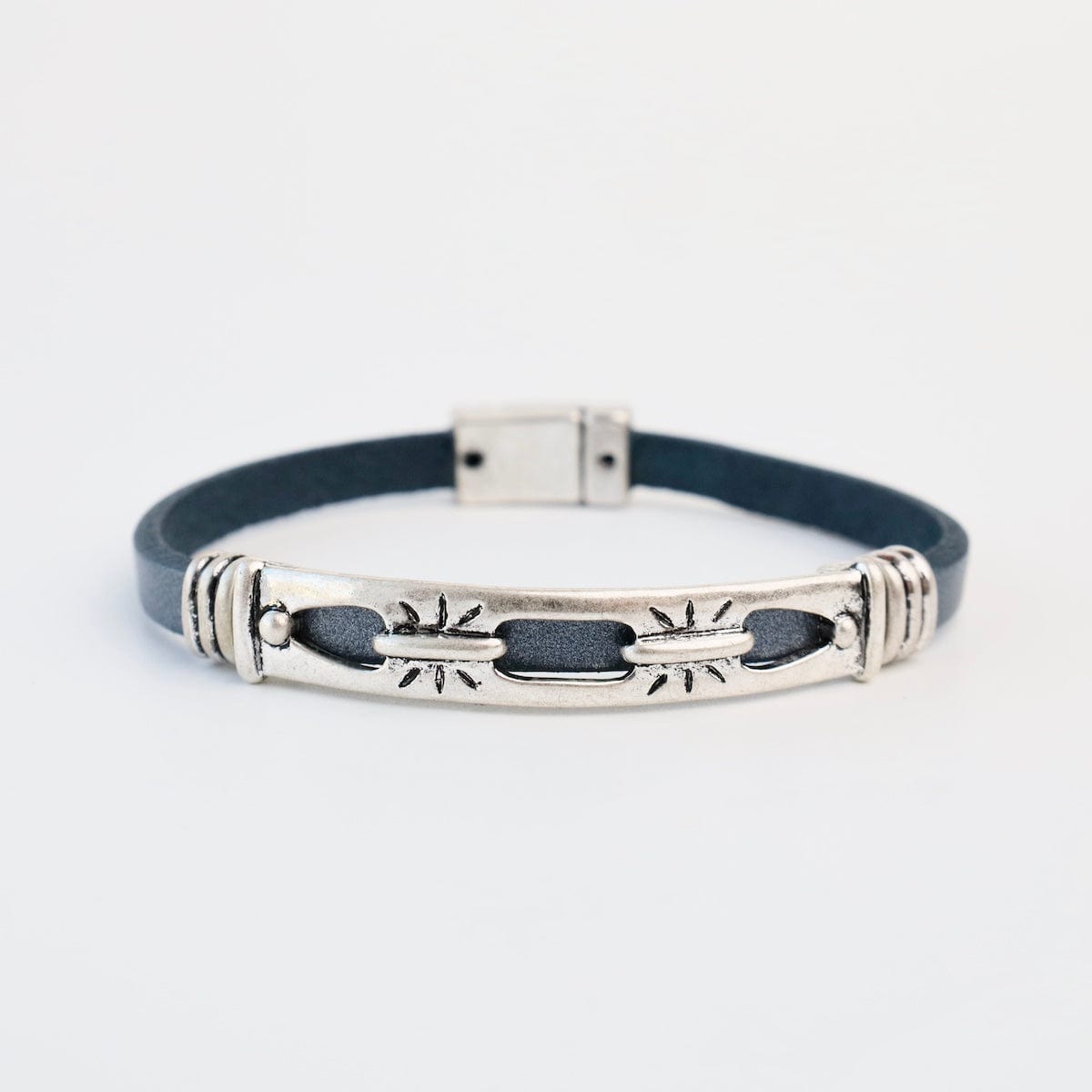 BRC-JM Antique Silver Navy Bracelet