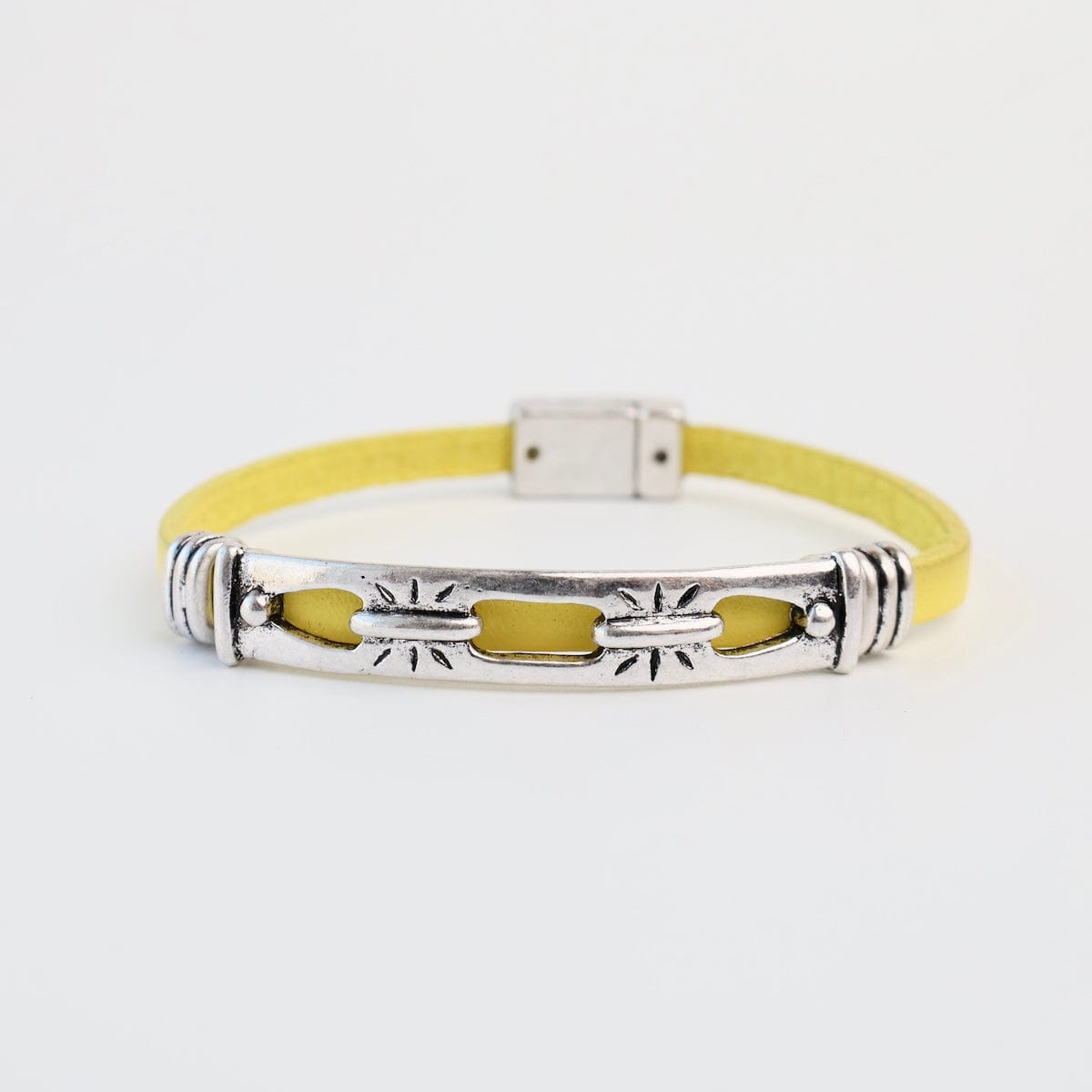 BRC-JM Antique Silver Yellow Bracelet