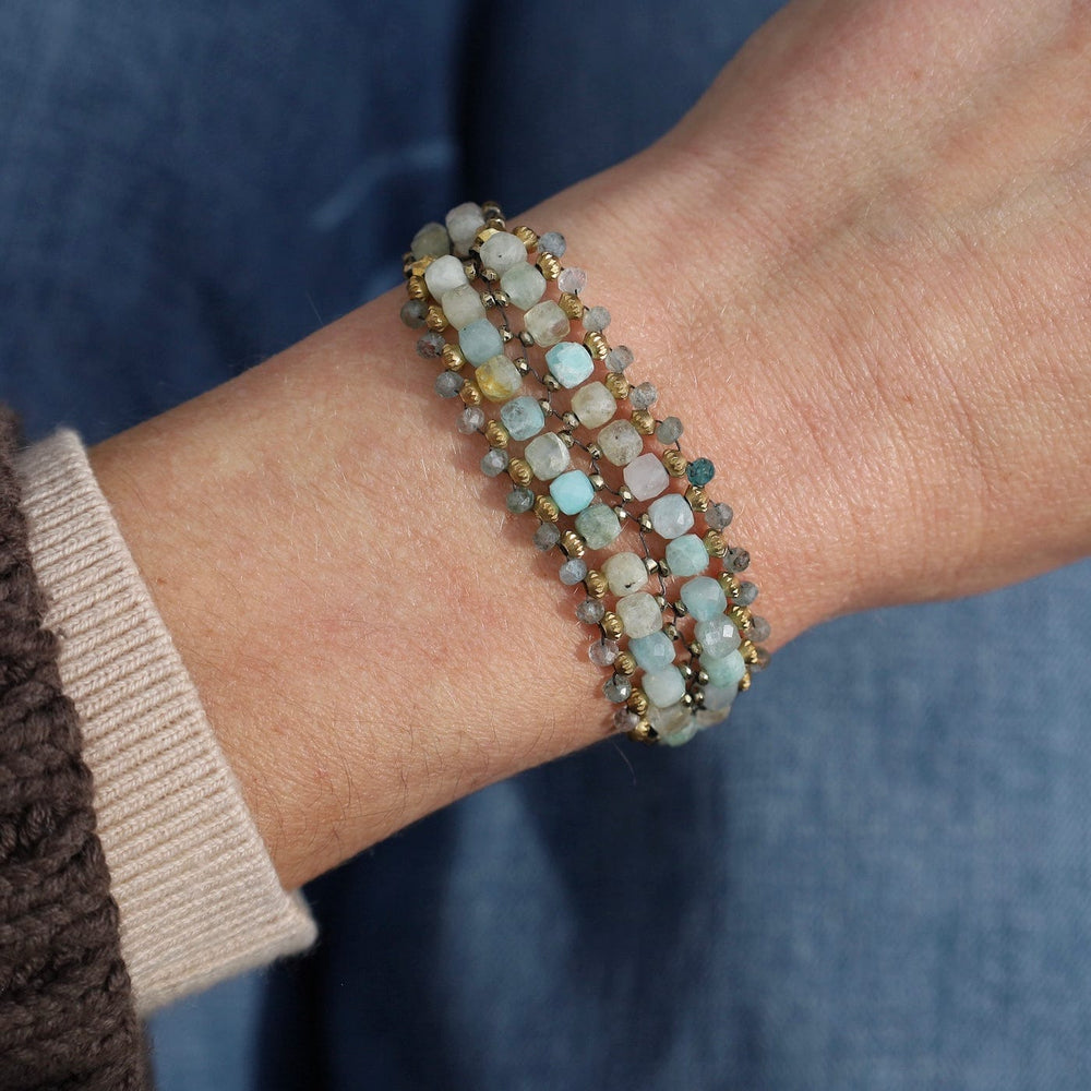 
                  
                    BRC-JM Aqua Cubes Hand Woven Soft Bracelet
                  
                