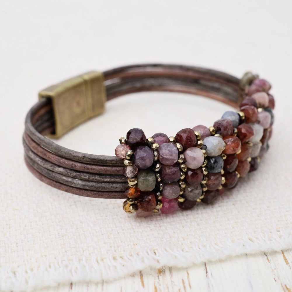 
                  
                    BRC-JM Autumn Spinel and Hematite with Hematite & Tundra Trim Bracelet
                  
                