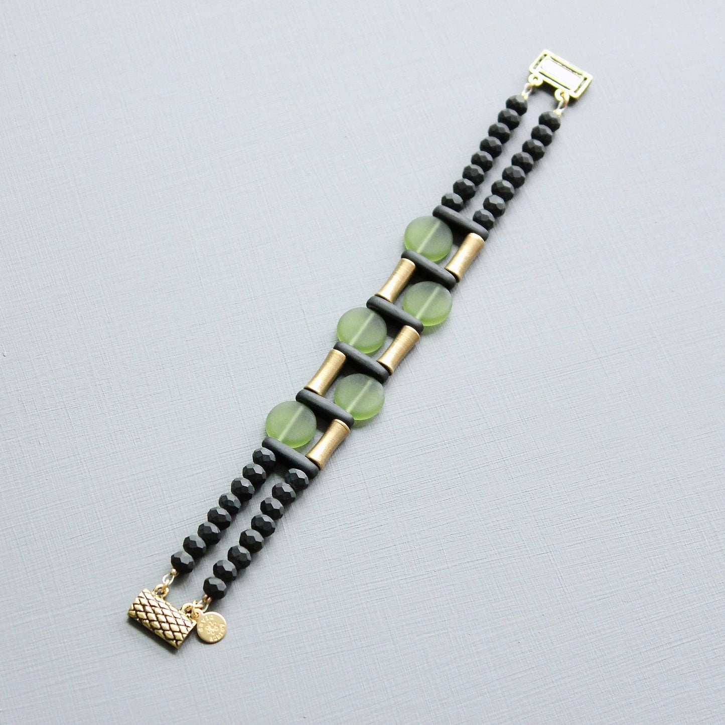 BRC-JM Black and Olivine Bracelet