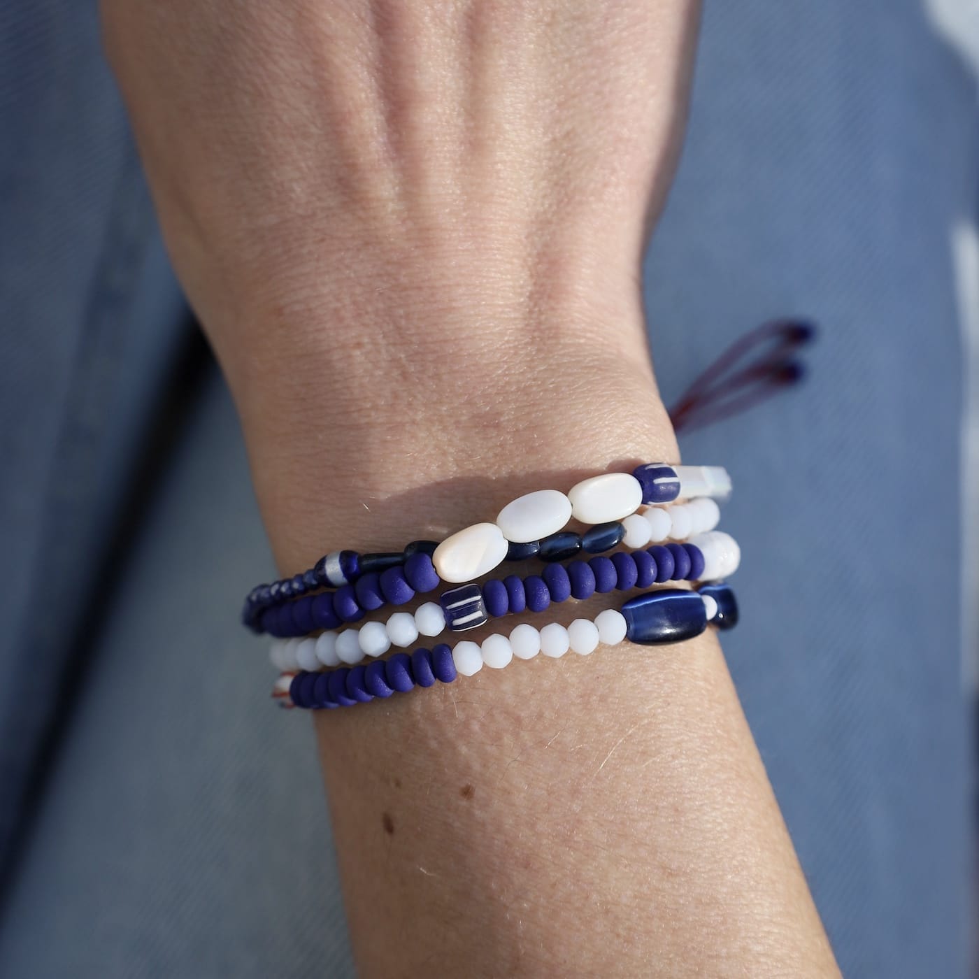 BRC-JM Blue Domes Bracelet