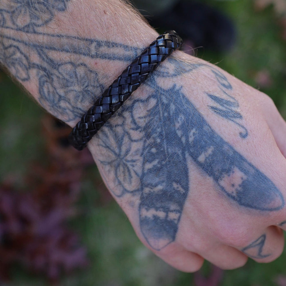 
                  
                    BRC-JM Braided Black Leather Bracelet
                  
                