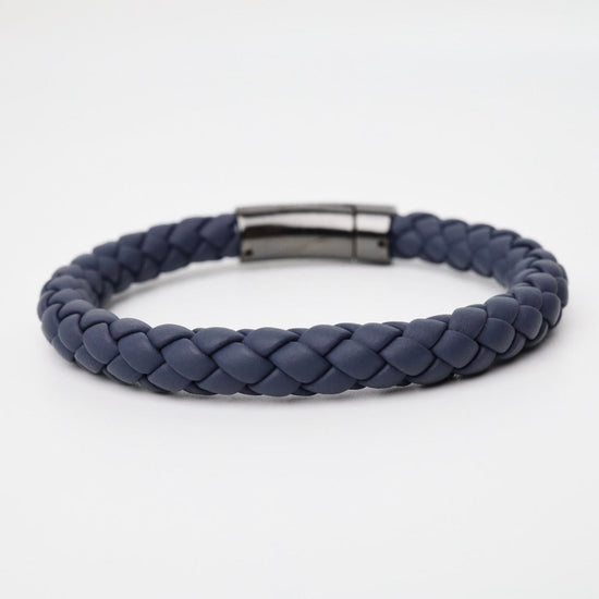 BRC-JM Braided Denim Leather Bracelet