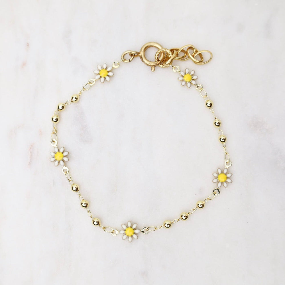 BRC-JM Enamel Daisy Bracelet