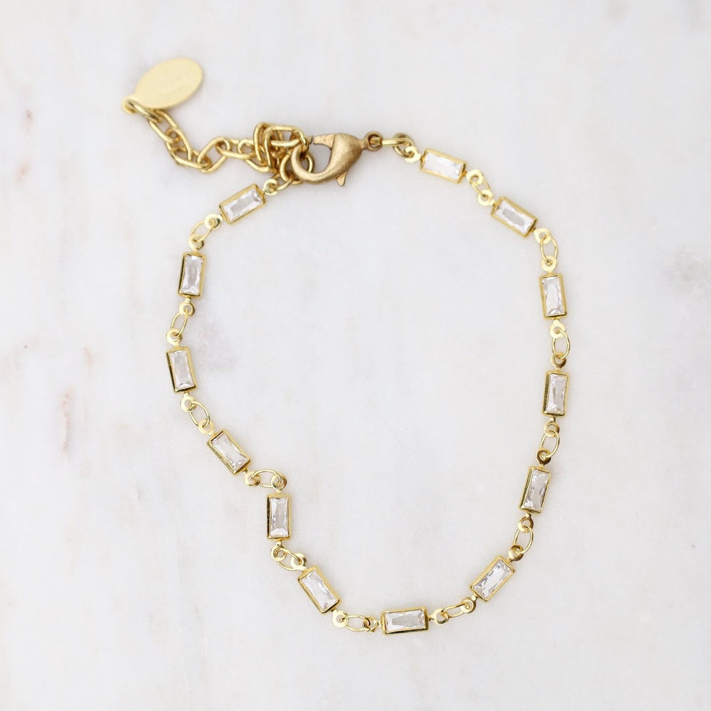 
                      
                        BRC-JM Gold Baguette Crystal Chain Bracelet
                      
                    