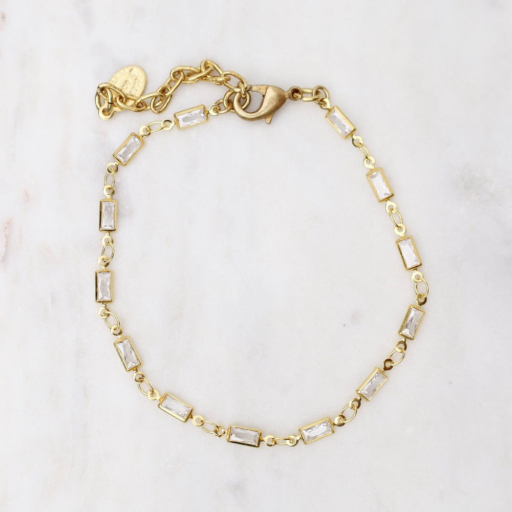 
                      
                        BRC-JM Gold Baguette Crystal Chain Bracelet
                      
                    