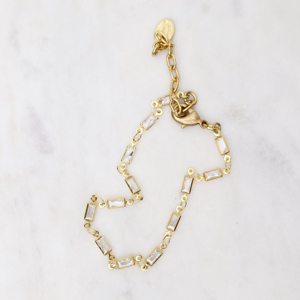 
                      
                        BRC-JM Gold Baguette Crystal Chain Bracelet
                      
                    