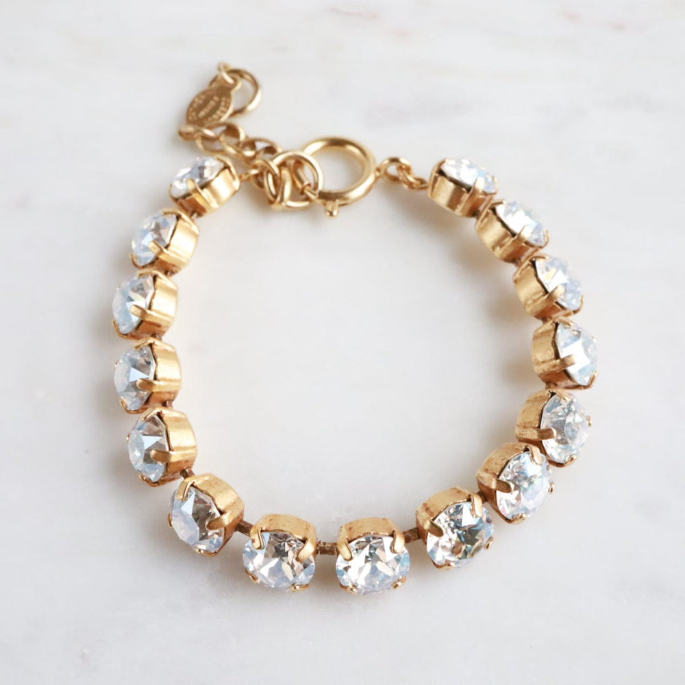 BRC-JM Gold Crystal Chain Bracelet - Crystal