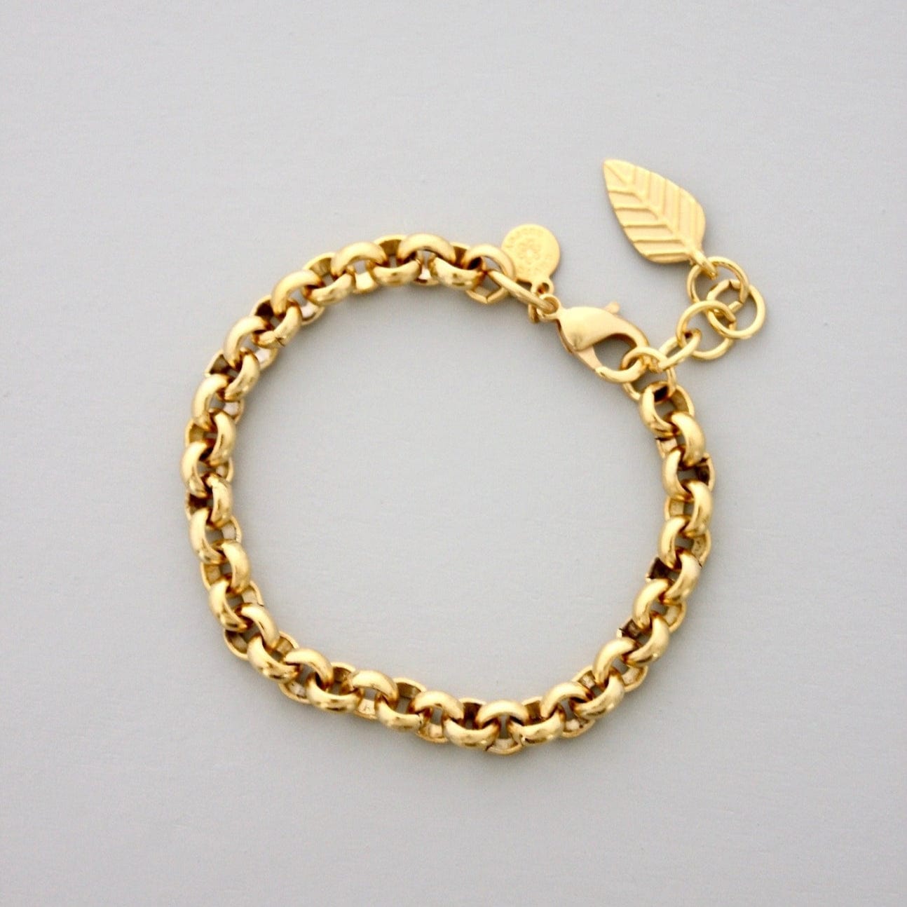 BRC-JM Gold Softly Rounded Chain Bracelet