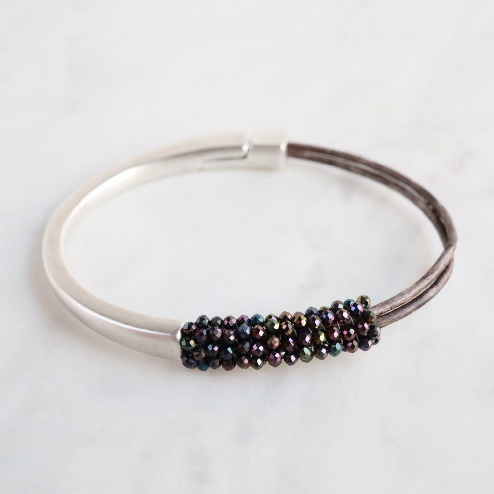 
                  
                    BRC-JM Hand Stitched Aubergine Spinel Bracelet
                  
                