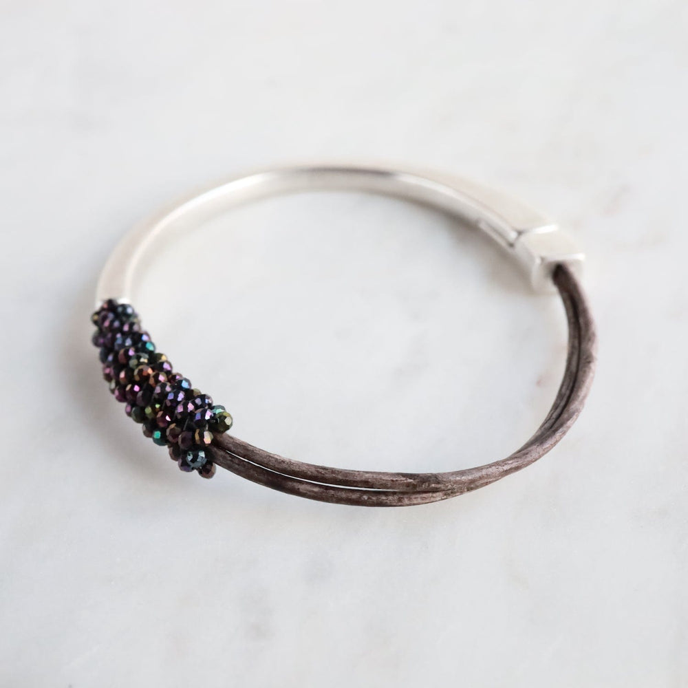 
                  
                    BRC-JM Hand Stitched Aubergine Spinel Bracelet
                  
                