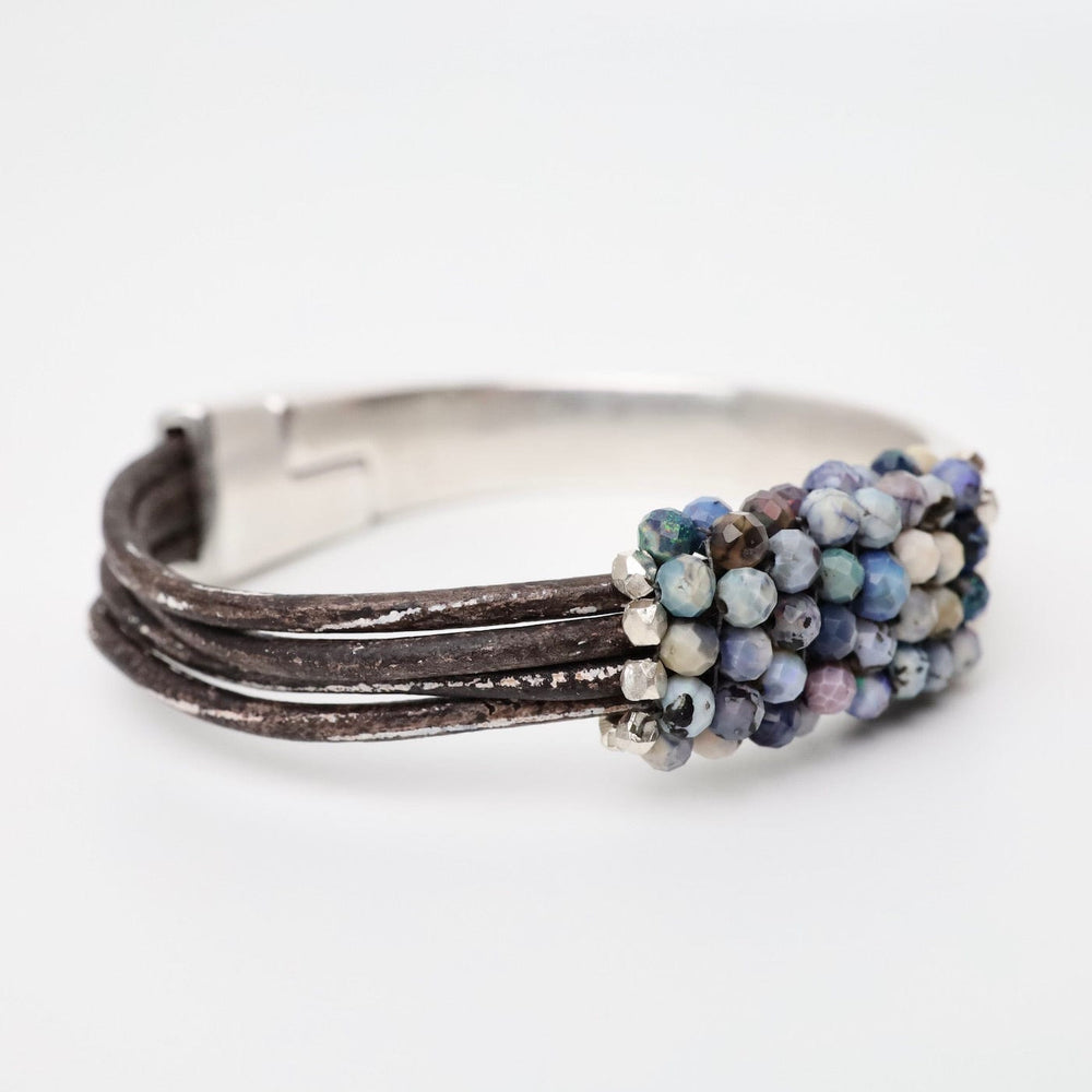 
                  
                    BRC-JM Hand Stitched Australian Blue Opal Bracelet
                  
                