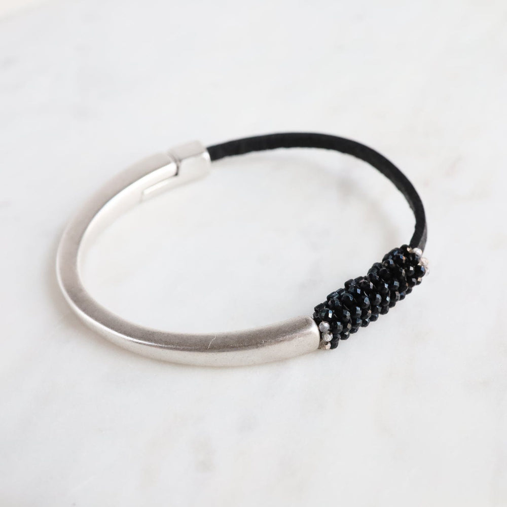 
                  
                    BRC-JM Hand Stitched Black Spinel Bracelet
                  
                